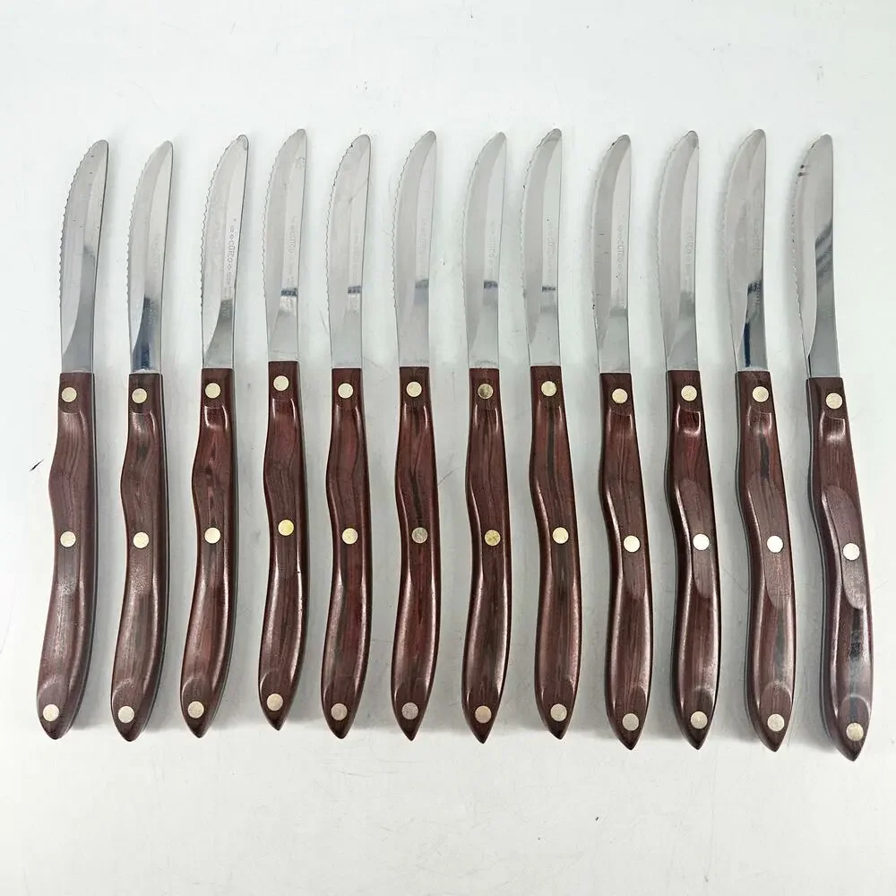 Cutco Swirl Handle Serrated Steak Knife Knives Set Of 12 1059 Original box